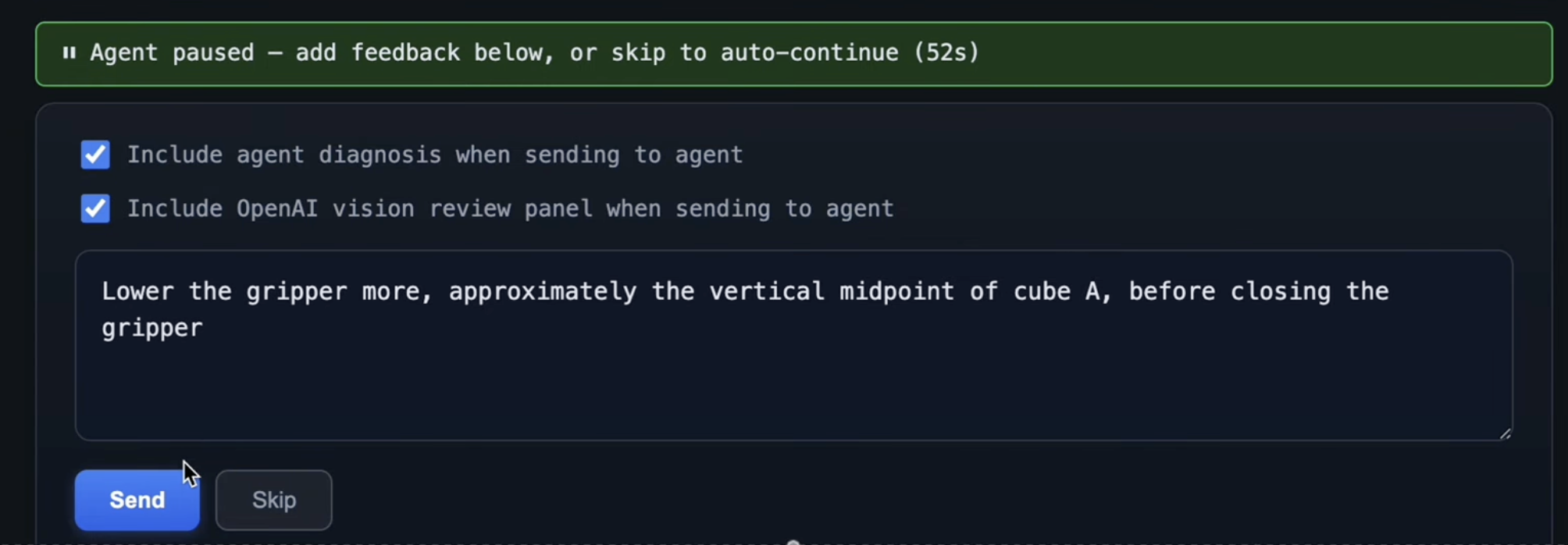 Diagnostics and feedback